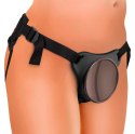 King Cock Elite - Uprząż Strap-On Z Realistycznym Dildo 20 CM Jasny Kolor Skóry + Pierścień Na Penisa Z Wahającymi Się Jądrami C