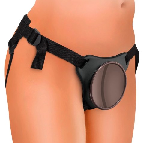 King Cock Elite - Uprząż Strap-On Z Realistycznym Dildo 20 CM Jasny Kolor Skóry + Pierścień Na Penisa Z Wahającymi Się Jądrami C King Cock Elite - Uprząż Strap-On Z Realistycznym Dildo 20 CM Jasny Kolor Skóry + Pierścień Na Penisa Z Wahającymi Się Jądrami C