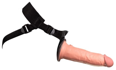 King Cock Elite - Uprząż Strap-On Z Realistycznym Dildo 20 CM Jasny Kolor Skóry + Pierścień Na Penisa Z Wahającymi Się Jądrami C King Cock Elite - Uprząż Strap-On Z Realistycznym Dildo 20 CM Jasny Kolor Skóry + Pierścień Na Penisa Z Wahającymi Się Jądrami C