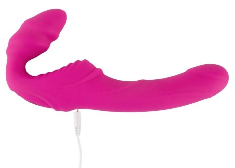 Strapless Strap-On - Wibrator Do Dzikich Gier Z 2 Końcówkami Różowy + Pilot Strapless Strap-On - Wibrator Do Dzikich Gier Z 2 Końcówkami Różowy + Pilot