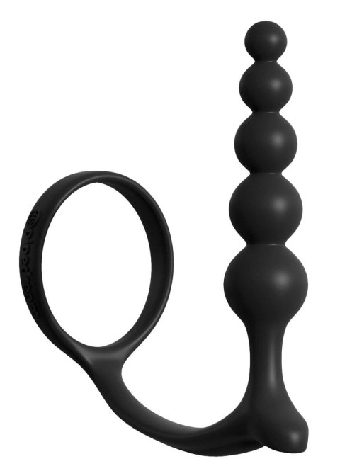 Anal Fantasy - Kulkowy Korek Analny Z Pierścieniem Na Penisa 12 Cm Anal Fantasy - Kulkowy Korek Analny Z Pierścieniem Na Penisa 12 Cm
