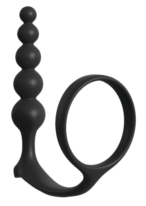 Anal Fantasy - Kulkowy Korek Analny Z Pierścieniem Na Penisa 12 Cm Anal Fantasy - Kulkowy Korek Analny Z Pierścieniem Na Penisa 12 Cm