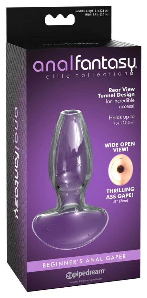 Anal Fantasy - Wydrążony Korek Analny Z Zatyczką 9.6 Cm Anal Fantasy - Wydrążony Korek Analny Z Zatyczką 9.6 Cm