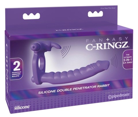 Fantasy C-Ringz- Pierścień Na Penisa I Dildo Z Króliczkiem Stymulator Łechtaczki Fantasy C-Ringz- Pierścień Na Penisa I Dildo Z Króliczkiem Stymulator Łechtaczki