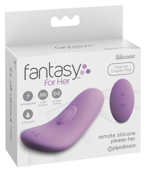 Fantasy For Her - Wibrator Płaski Ze Stymulacją Łechtaczki 9cm Fantasy For Her - Wibrator Płaski Ze Stymulacją Łechtaczki 9cm