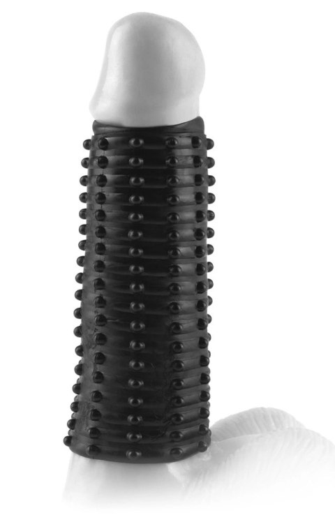 Fantasy X-Tensions - Czarna Nakładka Na Penisa Z Wypustkami Do Stymulacji 14cm Fantasy X-Tensions - Czarna Nakładka Na Penisa Z Wypustkami Do Stymulacji 14cm