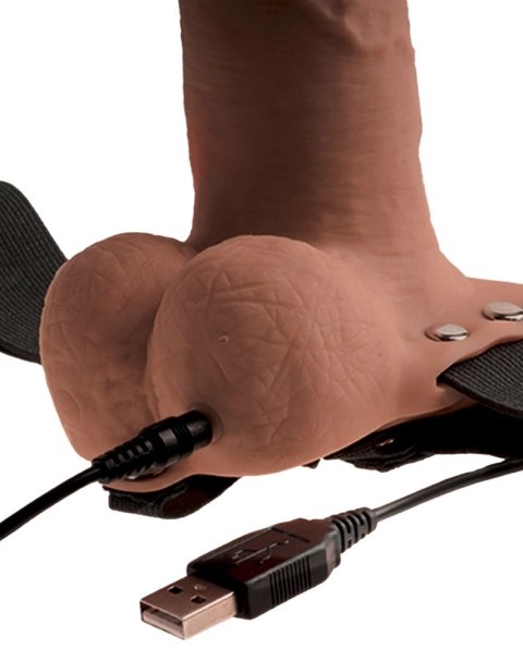 Fetish Fantasy Series - Strap-On Z Naturalnym Dildo Z Jądrami I Wibracjami Fetish Fantasy Series - Strap-On Z Naturalnym Dildo Z Jądrami I Wibracjami