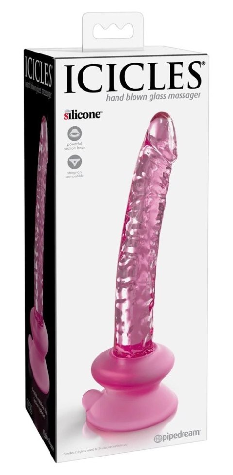 Icicles - Realistyczne Szklane Dildo Z Podstawką Icicles - Realistyczne Szklane Dildo Z Podstawką