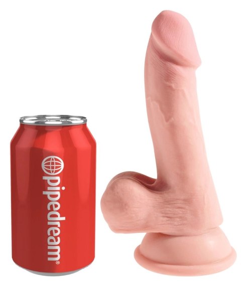 King Cock Plus - Realistyczne Dildo Z Jądrami I Przyssawką 17 CM Jasny Kolor Skóry King Cock Plus - Realistyczne Dildo Z Jądrami I Przyssawką 17 CM Jasny Kolor Skóry