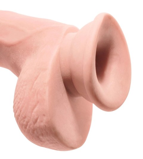 King Cock Plus - Realistyczne Dildo Z Jądrami I Przyssawką 23 CM Jasny Kolor Skóry King Cock Plus - Realistyczne Dildo Z Jądrami I Przyssawką 23 CM Jasny Kolor Skóry