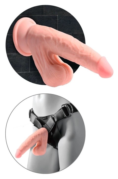 King Cock Plus - Realistyczne Dildo Z Kulkami W Jądrach I Przyssawką 15,2 CM Jasny Kolor Skóry King Cock Plus - Realistyczne Dildo Z Kulkami W Jądrach I Przyssawką 15,2 CM Jasny Kolor Skóry