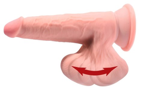 King Cock Plus - Realistyczne Dildo Z Kulkami W Jądrach I Przyssawką 20 CM Jasny Kolor Skóry King Cock Plus - Realistyczne Dildo Z Kulkami W Jądrach I Przyssawką 20 CM Jasny Kolor Skóry