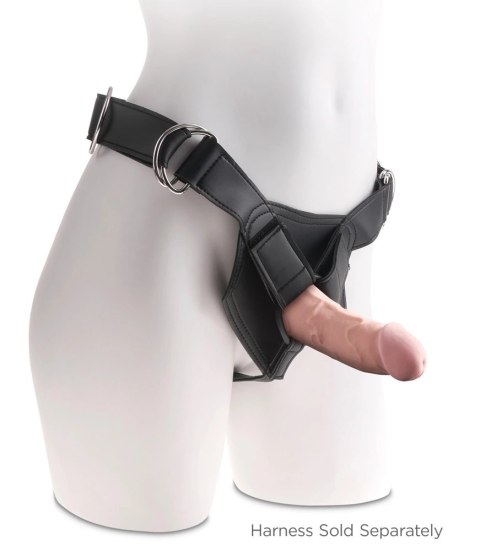 King Cock Plus - Realistyczne Naturalne Dildo Z Przyssawką 15 CM Jasny Kolor Skóry King Cock Plus - Realistyczne Naturalne Dildo Z Przyssawką 15 CM Jasny Kolor Skóry