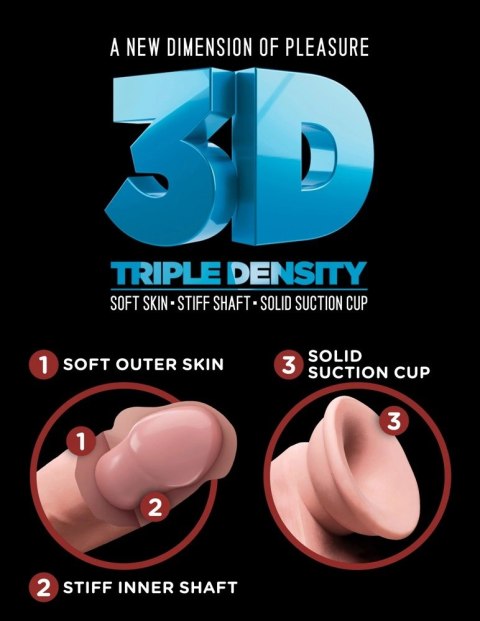 King Cock Plus - Realistyczne Naturalne Dildo Z Przyssawką 15 CM Jasny Kolor Skóry King Cock Plus - Realistyczne Naturalne Dildo Z Przyssawką 15 CM Jasny Kolor Skóry