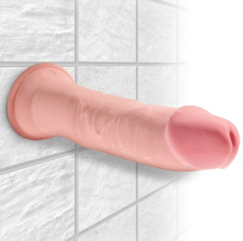 King Cock Plus - Realistyczne Naturalne Dildo Z Przyssawką 23 CM Jasny Kolor Skóry King Cock Plus - Realistyczne Naturalne Dildo Z Przyssawką 23 CM Jasny Kolor Skóry