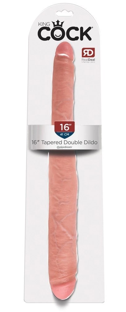 King Cock - Podwójne Realistyczne Dildo 41 CM Jasny Kolor Skóry King Cock - Podwójne Realistyczne Dildo 41 CM Jasny Kolor Skóry