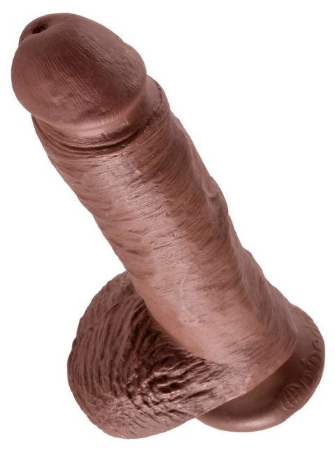 King Cock - Realistyczne Dildo Z Żołędziem Jądrami I Żyłkami 20 CM Ciemny Kolor Skóry King Cock - Realistyczne Dildo Z Żołędziem Jądrami I Żyłkami 20 CM Ciemny Kolor Skóry
