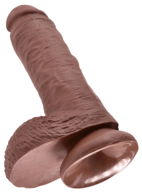 King Cock - Realistyczne Dildo Z Żołędziem Jądrami I Żyłkami 20 CM Ciemny Kolor Skóry King Cock - Realistyczne Dildo Z Żołędziem Jądrami I Żyłkami 20 CM Ciemny Kolor Skóry