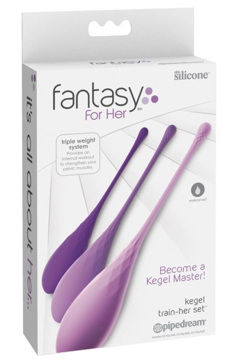 Fantasy For Her - Zestaw 3 Kulek Miłosnych Do Ćwiczenia Mięśni Kegla Fantasy For Her - Zestaw 3 Kulek Miłosnych Do Ćwiczenia Mięśni Kegla