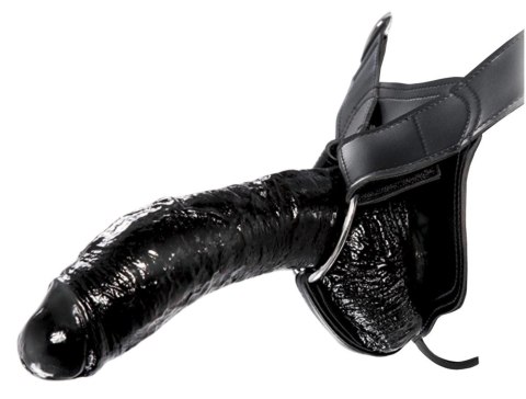 Fetish Fantasy Extreme - Strap-On Puste Czarne Dildo Z Jądrami Fetish Fantasy Extreme - Strap-On Puste Czarne Dildo Z Jądrami