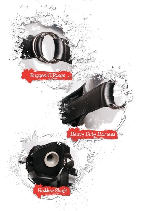 Fetish Fantasy Extreme - Strap-On Puste Czarne Dildo Z Jądrami Fetish Fantasy Extreme - Strap-On Puste Czarne Dildo Z Jądrami