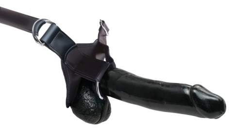 Fetish Fantasy Extreme - Uprząż Strap-On Puste Naturalne Dildo Czarne 31cm Fetish Fantasy Extreme - Uprząż Strap-On Puste Naturalne Dildo Czarne 31cm