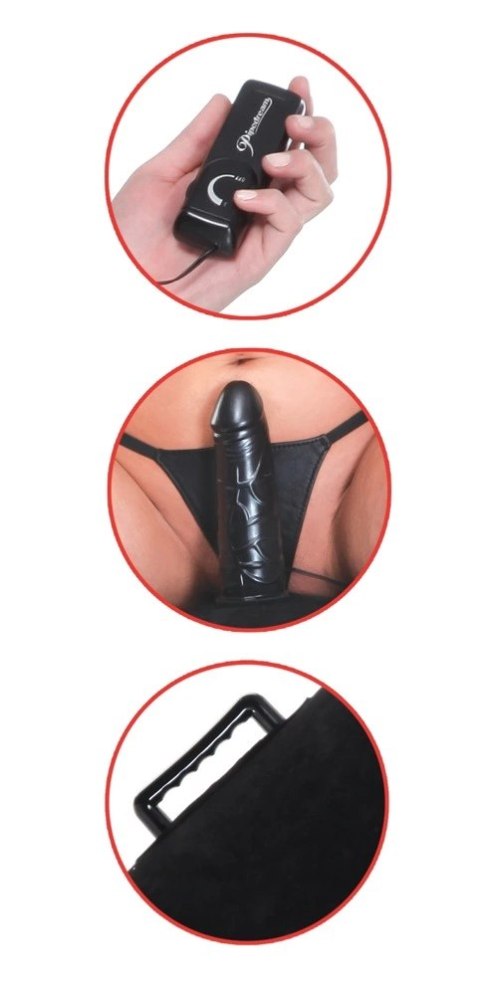Fetish Fantasy Series - Nadmuchiwana Poduszka Do Siedzenia Z Wibratorem Czarna Fetish Fantasy Series - Nadmuchiwana Poduszka Do Siedzenia Z Wibratorem Czarna