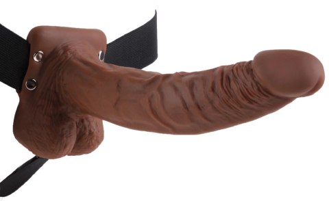 Fetish Fantasy Series - Strap-On Z Naturalnym Zakrzywionym Ciemnym Dildo Fetish Fantasy Series - Strap-On Z Naturalnym Zakrzywionym Ciemnym Dildo