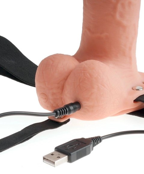 Fetish Fantasy Series - Uprząż Strap-On Z Pustym Naturalnym Wibratorem 19cm Fetish Fantasy Series - Uprząż Strap-On Z Pustym Naturalnym Wibratorem 19cm