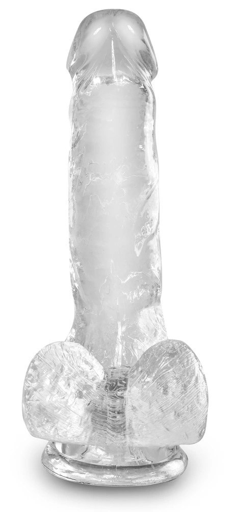 King Cock Clear - Realistyczne Dildo Z Jądrami I Przyssawką Przezroczyste 15 CM King Cock Clear - Realistyczne Dildo Z Jądrami I Przyssawką Przezroczyste 15 CM