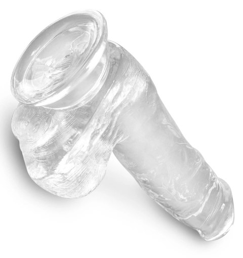 King Cock Clear - Realistyczne Dildo Z Jądrami I Przyssawką Przezroczyste 15 CM King Cock Clear - Realistyczne Dildo Z Jądrami I Przyssawką Przezroczyste 15 CM