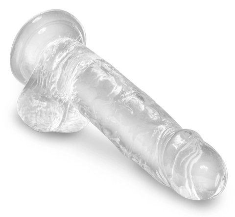 King Cock Clear - Realistyczne Dildo Z Jądrami I Przyssawką Przezroczyste 18 CM King Cock Clear - Realistyczne Dildo Z Jądrami I Przyssawką Przezroczyste 18 CM