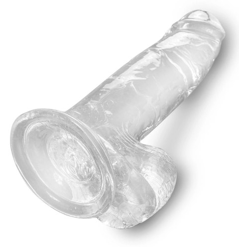 King Cock Clear - Realistyczne Dildo Z Jądrami I Przyssawką Przezroczyste 18 CM King Cock Clear - Realistyczne Dildo Z Jądrami I Przyssawką Przezroczyste 18 CM