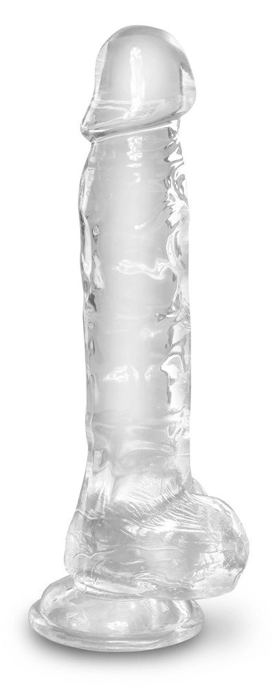 King Cock Clear - Realistyczne Dildo Z Jądrami I Przyssawką Przezroczyste 20 CM King Cock Clear - Realistyczne Dildo Z Jądrami I Przyssawką Przezroczyste 20 CM
