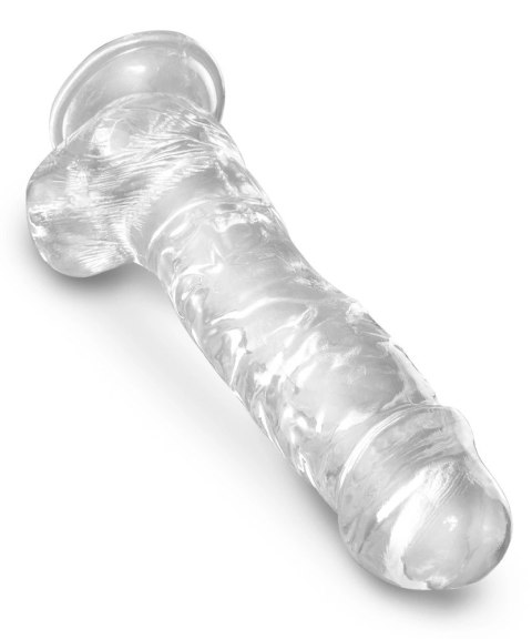 King Cock Clear - Realistyczne Dildo Z Jądrami I Przyssawką Przezroczyste 20 CM King Cock Clear - Realistyczne Dildo Z Jądrami I Przyssawką Przezroczyste 20 CM
