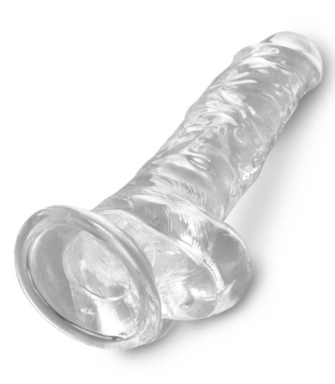 King Cock Clear - Realistyczne Dildo Z Jądrami I Przyssawką Przezroczyste 20 CM King Cock Clear - Realistyczne Dildo Z Jądrami I Przyssawką Przezroczyste 20 CM