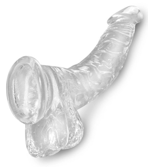 King Cock Clear - Realistyczne Zakrzywione Dildo Z Przyssawką Przezroczyste 19 CM King Cock Clear - Realistyczne Zakrzywione Dildo Z Przyssawką Przezroczyste 19 CM
