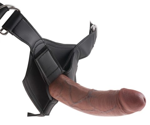 King Cock - Realistyczne Dildo Strap-On 20 CM Ciemny Kolor Skóry King Cock - Realistyczne Dildo Strap-On 20 CM Ciemny Kolor Skóry