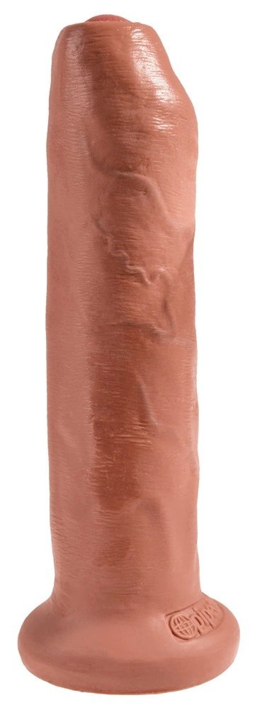 King Cock - Realistyczne Dildo Z Ruchomym Napletkiem 18 CM Ciemny Kolor Skóry King Cock - Realistyczne Dildo Z Ruchomym Napletkiem 18 CM Ciemny Kolor Skóry