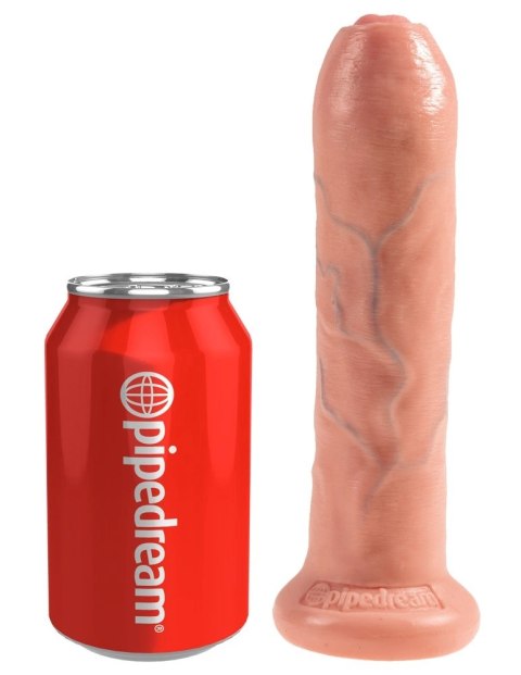 King Cock - Realistyczne Dildo Z Ruchomym Napletkiem 18 CM Jasny Kolor Skóry King Cock - Realistyczne Dildo Z Ruchomym Napletkiem 18 CM Jasny Kolor Skóry