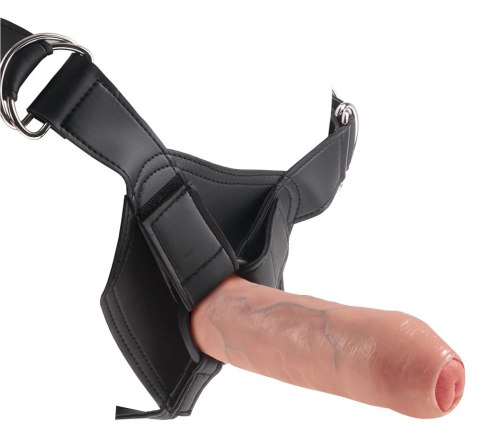 King Cock - Realistyczne Dildo Z Ruchomym Napletkiem Strap-On 18 CM Jasny Kolor Skóry King Cock - Realistyczne Dildo Z Ruchomym Napletkiem Strap-On 18 CM Jasny Kolor Skóry