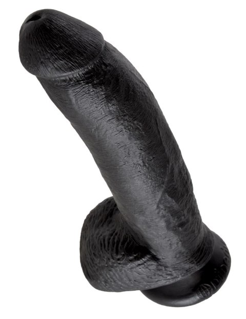 King Cock - Realistyczne Dildo Z Żołędziem Jądrami I Żyłkami 23 CM Czarny King Cock - Realistyczne Dildo Z Żołędziem Jądrami I Żyłkami 23 CM Czarny