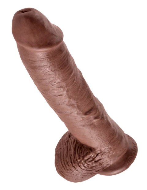King Cock - Realistyczne Dildo Z Żołędziem Jądrami I Żyłkami 25 CM Brązowy Kolor Skóry King Cock - Realistyczne Dildo Z Żołędziem Jądrami I Żyłkami 25 CM Brązowy Kolor Skóry