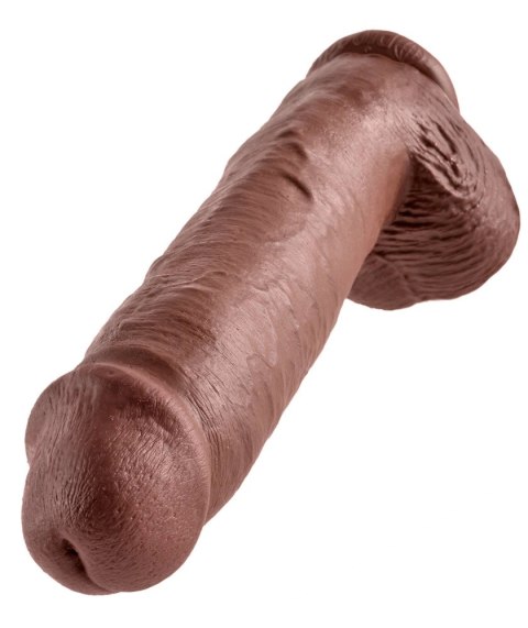 King Cock - Realistyczne Dildo Z Żołędziem Jądrami I Żyłkami 28 CM Brązowy Kolor Skóry King Cock - Realistyczne Dildo Z Żołędziem Jądrami I Żyłkami 28 CM Brązowy Kolor Skóry