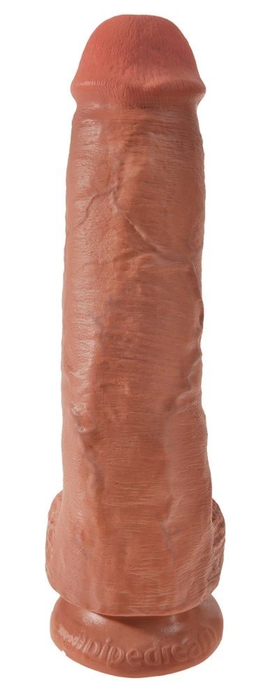 King Cock - Realistyczne Dildo Z Żołędziem Jądrami I Żyłkami 28 CM Ciemny Kolor Skóry King Cock - Realistyczne Dildo Z Żołędziem Jądrami I Żyłkami 28 CM Ciemny Kolor Skóry