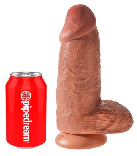 King Cock - Realistyczne Grube Dildo Z Przyssawką 23 CM Ciemny Kolor Skóry King Cock - Realistyczne Grube Dildo Z Przyssawką 23 CM Ciemny Kolor Skóry