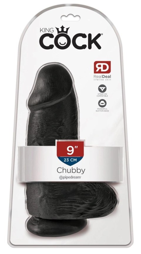King Cock - Realistyczne Grube Dildo Z Przyssawką 23 CM Czarny King Cock - Realistyczne Grube Dildo Z Przyssawką 23 CM Czarny