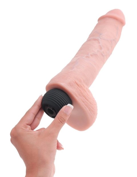 King Cock - Realistyczne Naturalne Dildo Z Wytryskiem 20 CM Jasny Kolor Skóry King Cock - Realistyczne Naturalne Dildo Z Wytryskiem 20 CM Jasny Kolor Skóry