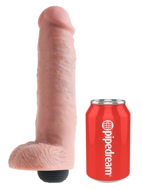 King Cock - Realistyczne Naturalne Dildo Z Wytryskiem 25 CM Jasny Kolor Skóry King Cock - Realistyczne Naturalne Dildo Z Wytryskiem 25 CM Jasny Kolor Skóry