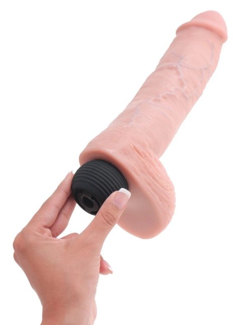 King Cock - Realistyczne Naturalne Dildo Z Wytryskiem 28 CM Jasny Kolor Skóry King Cock - Realistyczne Naturalne Dildo Z Wytryskiem 28 CM Jasny Kolor Skóry